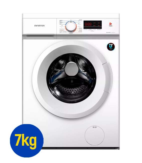 Lavadora Hisense 7 Kg / 1.200 rpm, Vapor Serie 1Q - WF1G7021BW