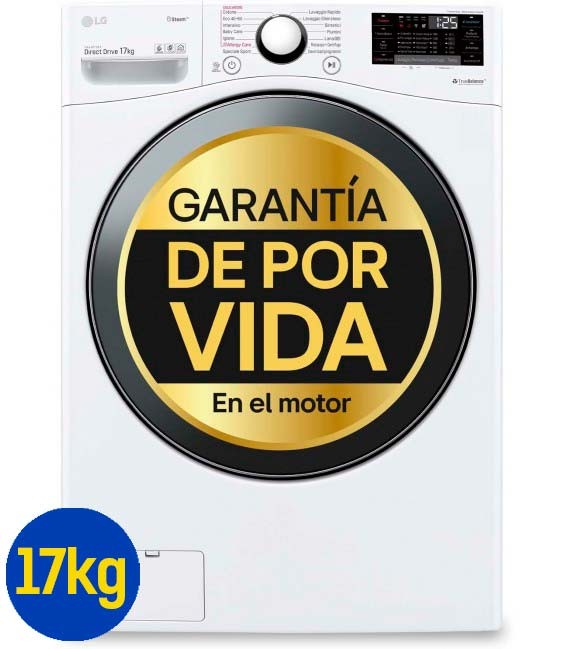 Lavadora Inteligente LG17kg,