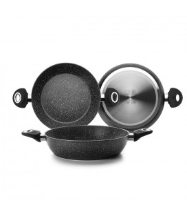 Sarten IBILI Honda Con 2 Asas Natura 28 Cm